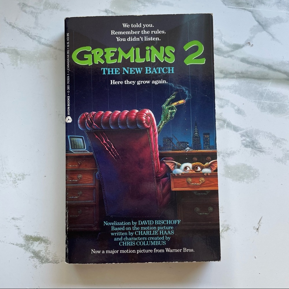 Vintage Gremlins 2 - The New Batch - Paperback Book Novel